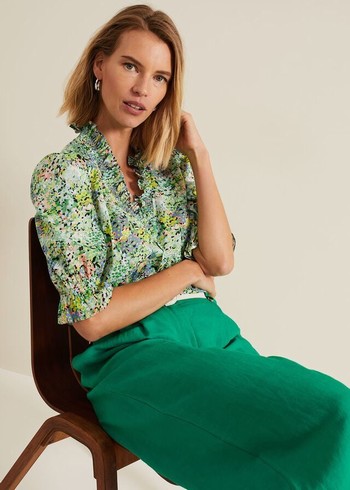 Phase Eight Izara Floral Shirts Multicolor Australia | VT6835710